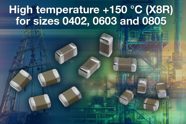 Vishay扩大应用于高温环境的表面贴装多层陶瓷片式电容器