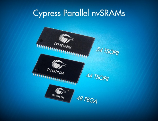 Cypress并行nvSRAM非易失性存储器