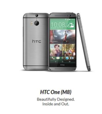 图4：HTC One M8。