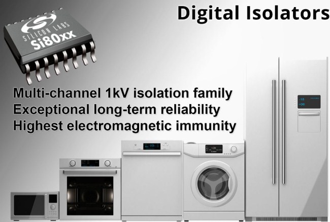 Silicon Labs针对消费类电子市场推出最佳的数字隔离器