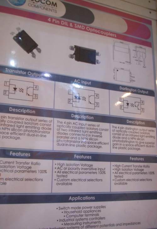 图3 4 Pin DIL & SMD 光耦