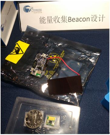 图6：Cypress基于太阳能的能量收集Beacon设计，在微弱光情况下即可启动。