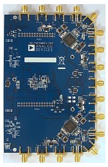 图2：用于评估和原型制作的AD-FMCOMMS5-EBZ MIMO FMC平台。 