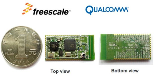 图3：Freescale和高通合作设计的WiFi模块，计划在本月底或下月初有相应的产品推出。