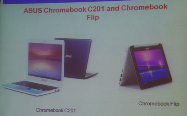 图4：华硕基于Rockchip RK3288的Chromebook C201和Chromebook Flip。