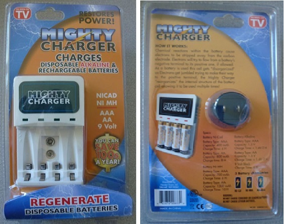 图2 Mighty Charger实际产品正面与背面