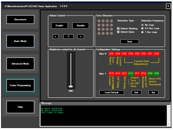 图7-LED1642GW PC GUI(高级模式)