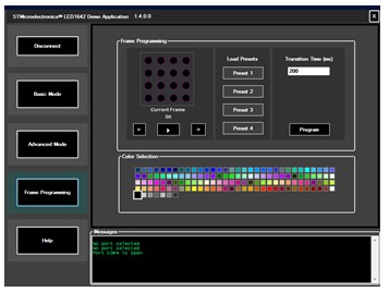 图8-LED1642GW PC GUI(图案设置)